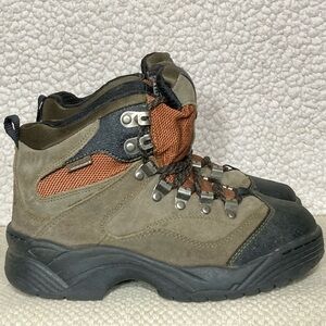 Redhead Youth Bone-Dry Waterproof Tan Leather Hiking Outdoor Boots Size US 4.5M